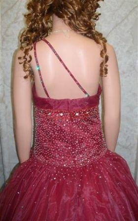 one shoulder ball gown